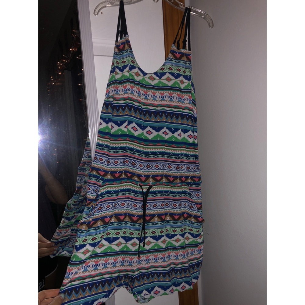 Patterned romper